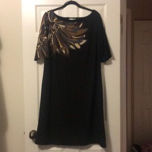 Women's DressBarn Abstract Pattern Shift Dress 16W